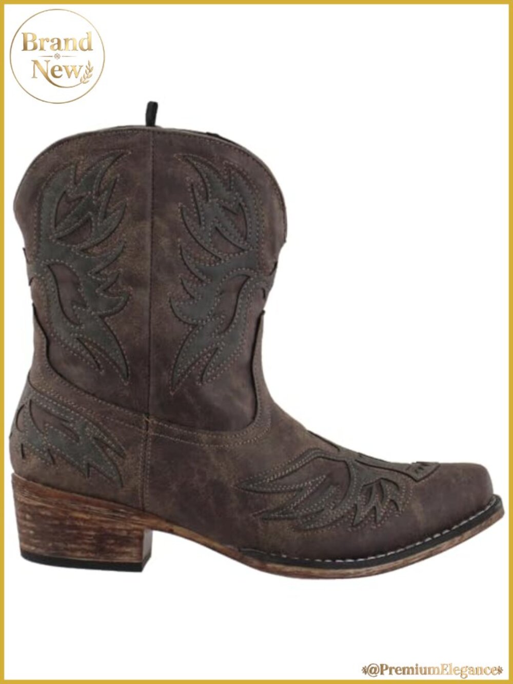 ROPER Amelia Women's Mid-Calf Pull-On Boots Faux Leather Cushioned Footbed